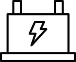 Battery Line Icon vector