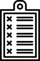 Clipboard Line Icon vector