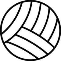 Volleyball Line Icon vector