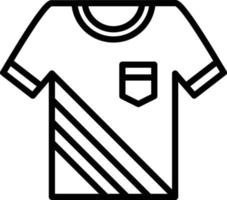 icono de línea de camisa vector