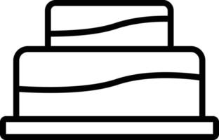 Wedding Cake Line Icon vector