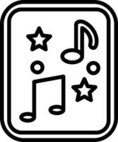 Melody Line Line Icon vector