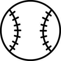 icono de línea de béisbol vector