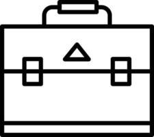 Bag Line Icon vector