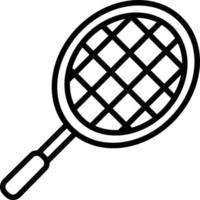 Racket Line Icon vector