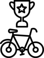 Bicycle Championship Line Icon vector