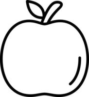 Apple Line Icon vector