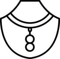 Necklace Line Icon vector