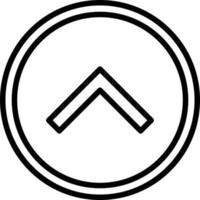 Up Arrow Line Icon vector