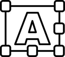 Text Line Icon vector