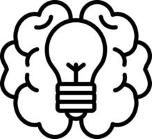 Brainstroming Line Icon vector