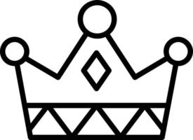 Crown Line Icon vector