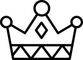 Crown Line Icon vector