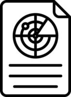 Report Line Icon vector