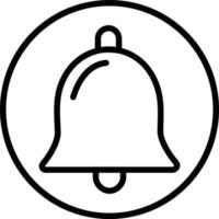 Alarm Bell Line Icon vector