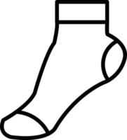 Socks Line Icon vector