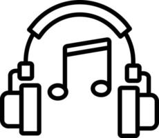 Music Line Icon vector