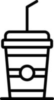 Soft Drink Line Icon vector