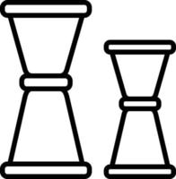 Jigger Line Icon vector