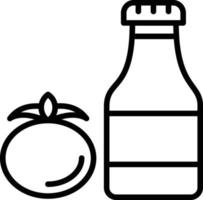 Tomato Sauce Line Icon vector