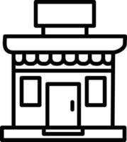 Store Line Icon vector