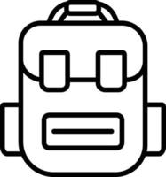 Bag Line Icon vector