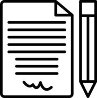 Signature Line Icon vector