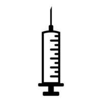 Syringe icon vector, injection sign vector