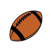 American football, rugby ball vector icon