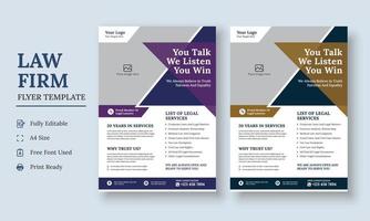 Law Firm Flyer Template, Law Firm and Legal Services Flyer, Law Firm And Consultancy Flyer, Legal Corporate Law Firm Business Flyer poster leaflet design vector