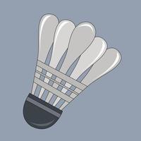 Badminton shuttlecock vector illustration for graphic design and decorative element