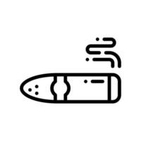 cigar line style icon. vector illustration for graphic design, website, app