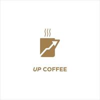 Coffee Logo. Modern Icon Symbol Monochrome Mono-line Minimalism vector logo for coffee shop.