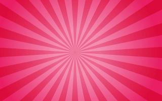 rayos de sol estilo retro vintage sobre fondo rosa y rojo, fondo de patrón de rayos de sol. rayos Ilustración de vector de banner cómico. fondo de pantalla de rayos de sol abstractos para publicidad de redes sociales de negocios de plantilla