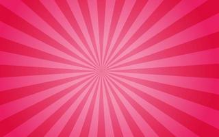 Sun rays retro vintage style on pink and red background, Sunburst pattern background. Rays. Comic banner vector illustration. Abstract sunburst wallpaper for template business social media advertising