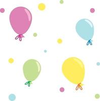 Colorful Balloon Wallpaper Pattern vector