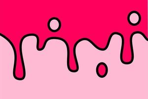 fondo lindo rosa con estilo cómico, fondo divertido líquido fluido, fondo líquido fluido, ilustración vectorial de dibujos animados, lindo ondulado, fluido rosa, fondo cómico con onda, líquido vector