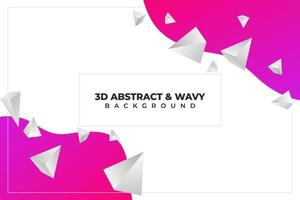 abstract wallpaper, 3d triangle with wavy, 3D triangle background, colorful abstract wallpaper, wavy background, liquid abstract walpaper vector