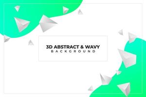 abstract wallpaper, 3d triangle with wavy, 3D triangle background, wavy background, colorful abstract wallpaper, liquid abstract walpaper vector