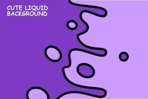 Purple cute Background with comic style, fluid liquid fun background, Cartoon Vector Illustration, cute wavy, comic background with wave, fluid liquid