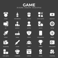 paquete de iconos de juegos vector