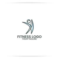 logo design people line vector