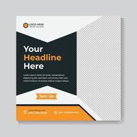 Corporate social media post template banner design for business advertising Company Free Vector