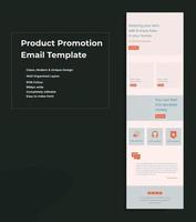 Product Promotional Email Newsletter Template design vector