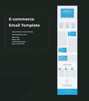 E-commerce E-newsletter email marketing Template Design vector