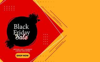 Black Friday sale vector on bright yellow background, elegant Free Vector