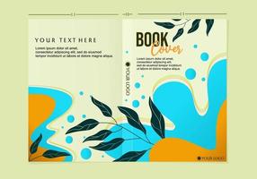 conjunto de plantillas de portada de libro abstracto. diseño moderno y único. fondo con patrón de salpicaduras vector