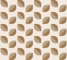 Seamless abstract leaves pattern on beige. Perfect for bedding, tablecloth, oilcloth or scarf textile design vector