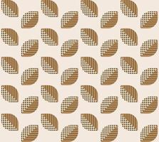 Seamless abstract leaves pattern on beige. Perfect for bedding, tablecloth, oilcloth or scarf textile design vector