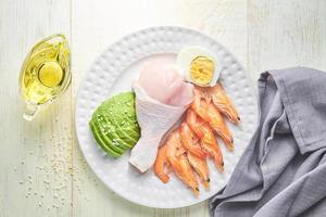 Keto diet ingredients. Healthy background. Ketogenic protein food concept. photo
